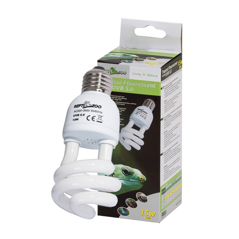 Люмінесцентна лампа Repti-Zoo Tropical Lamp 5.0 UVB 15W для тропічних рептилій та амфібій (CT5015)