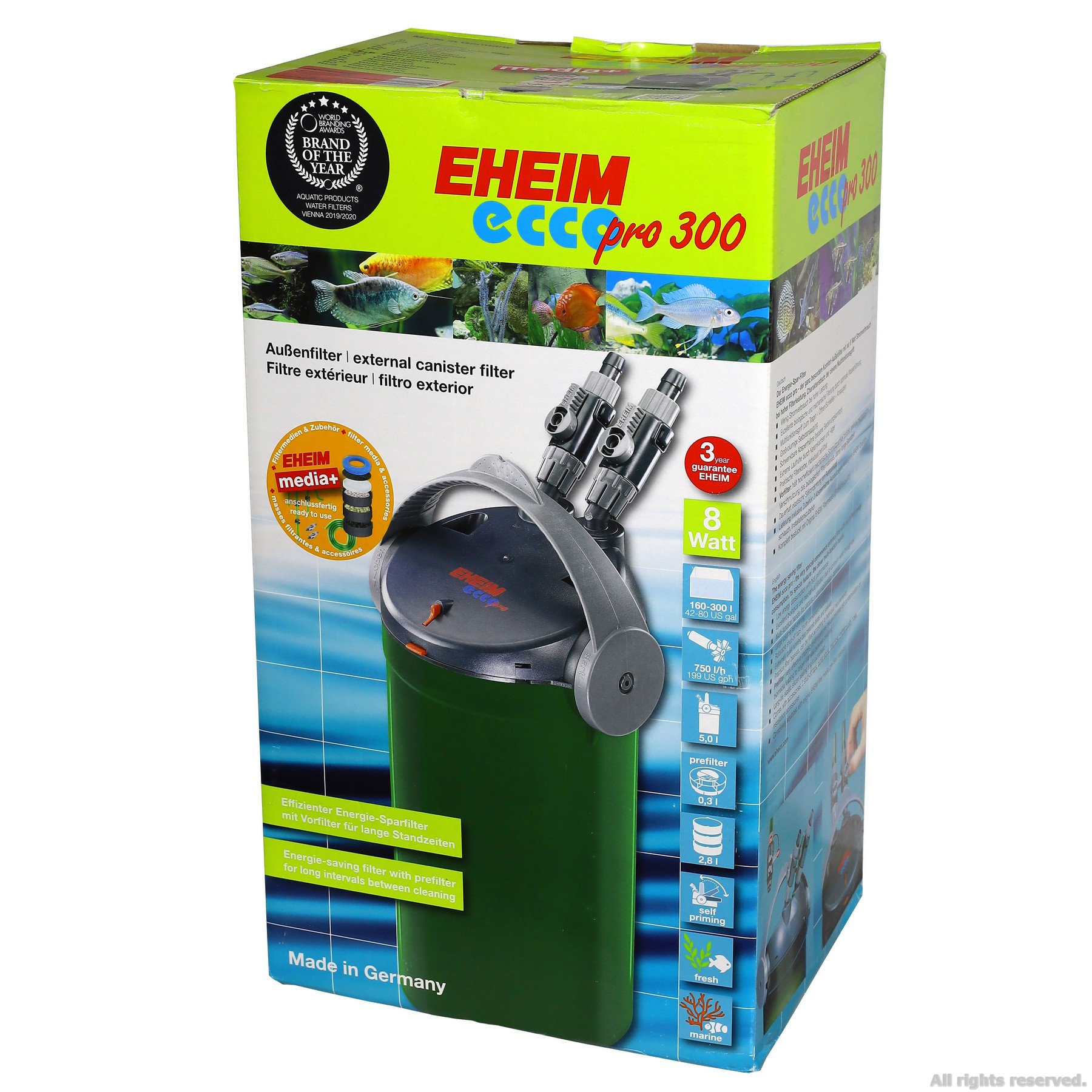 Зовнішній фільтр Eheim ecco pro 300 (2036020)