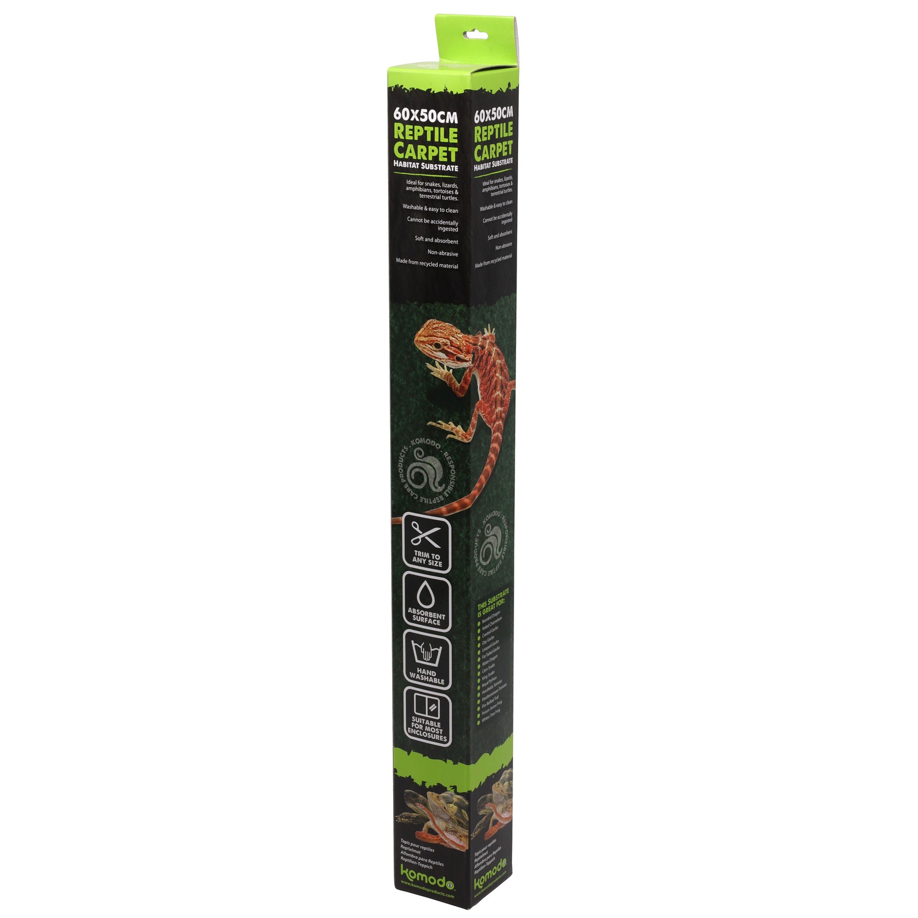 Коврик-субстрат Komodo Reptile Carpet 60x50см для тераріуму, рептилій і амфібій (83028)