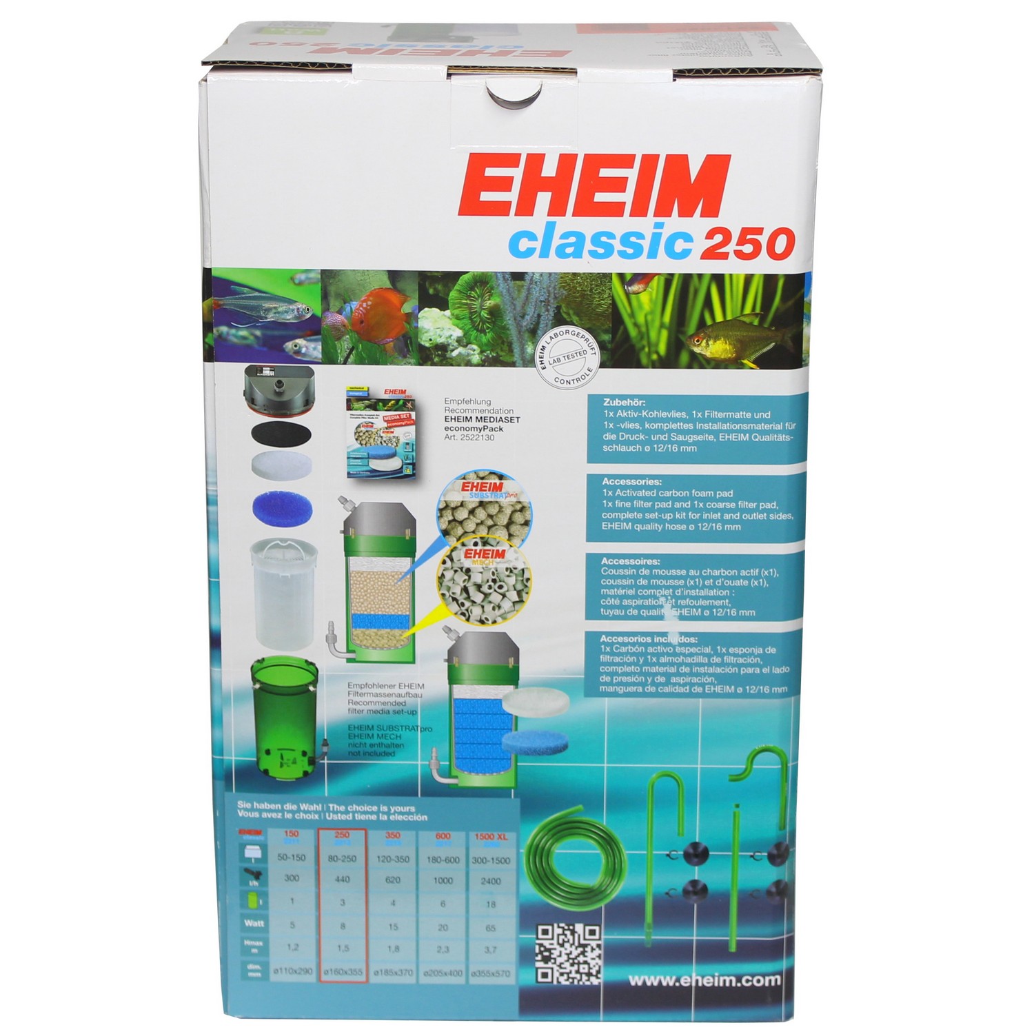 Зовнішній фільтр Eheim classic 250 Plus Media (2213050)