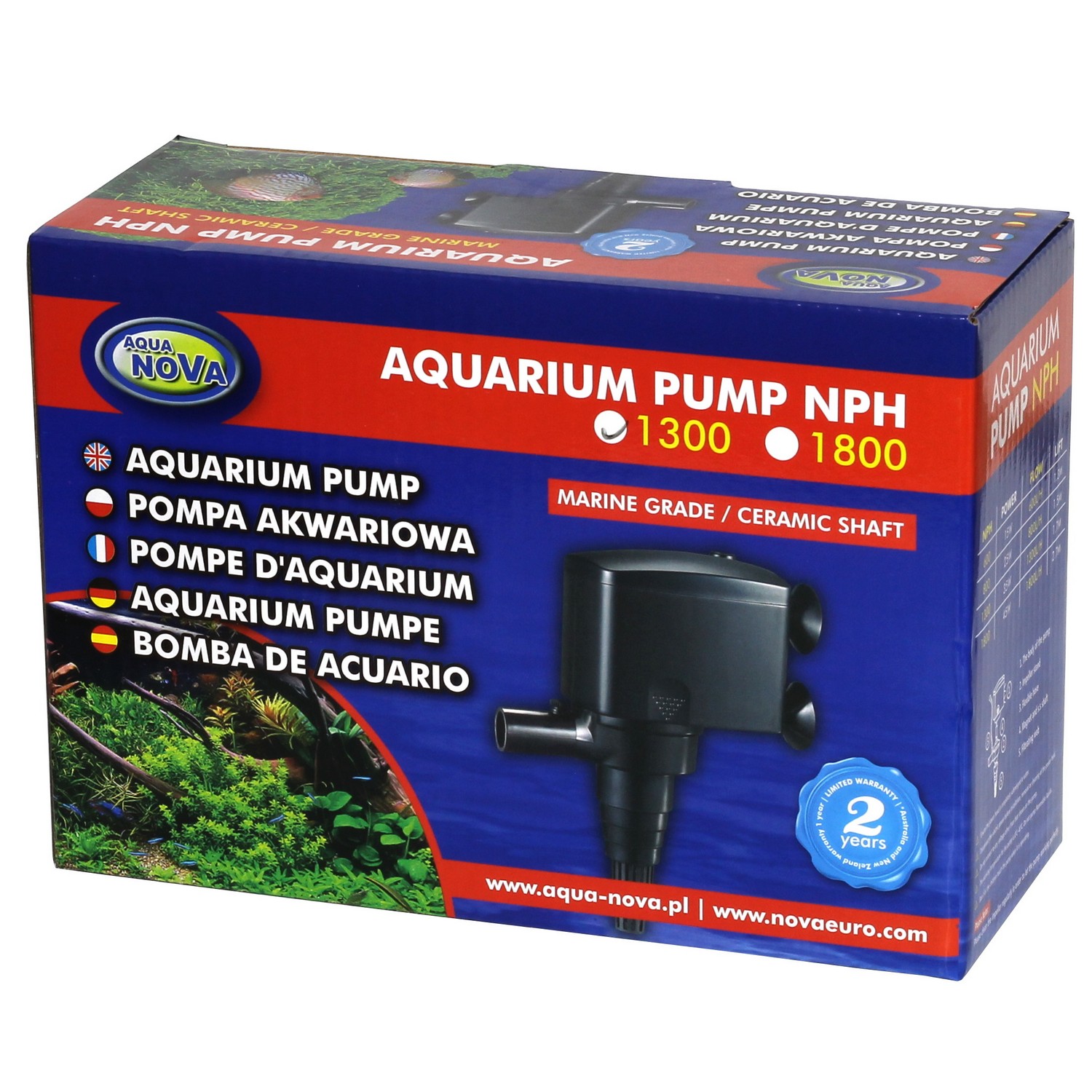 Помпа Aqua Nova NPH-1300 до 1300л/год (NPH 1300)