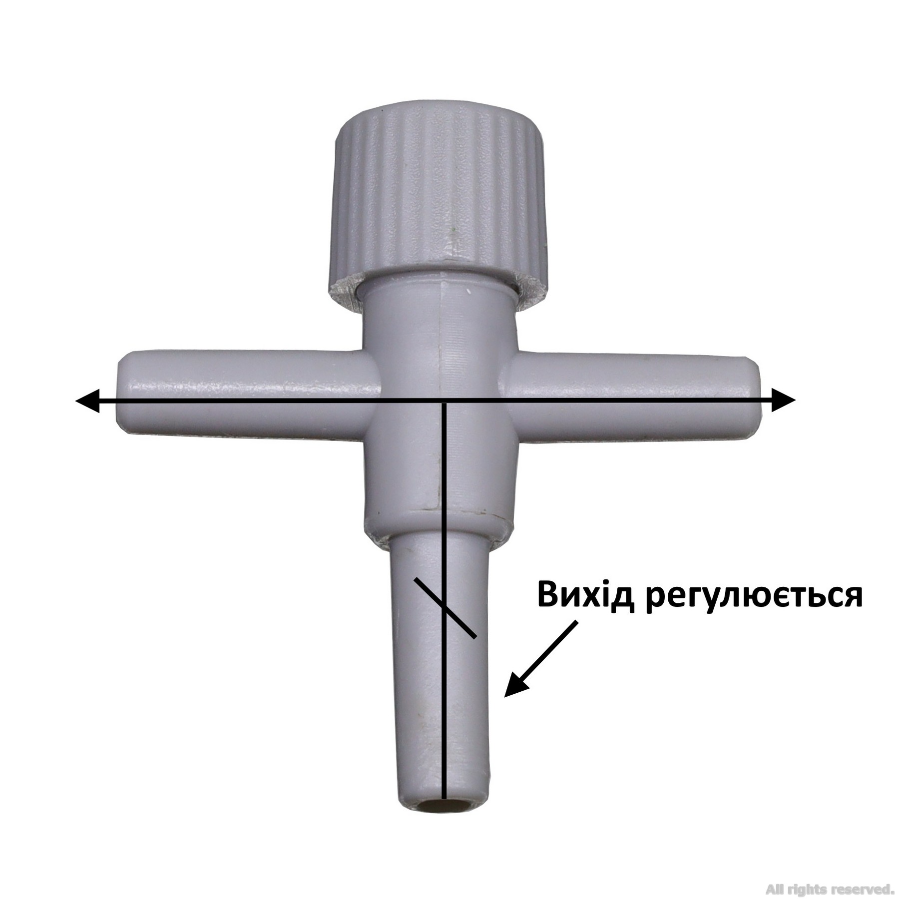 Кран трійник для шлангу 4/6мм Aqua Nova (NV-2)