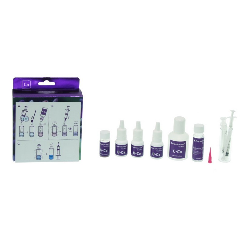 Тест на кальций (Ca) Aquaforest Calcium Test Kit для морского аквариума, 55-65 тестов