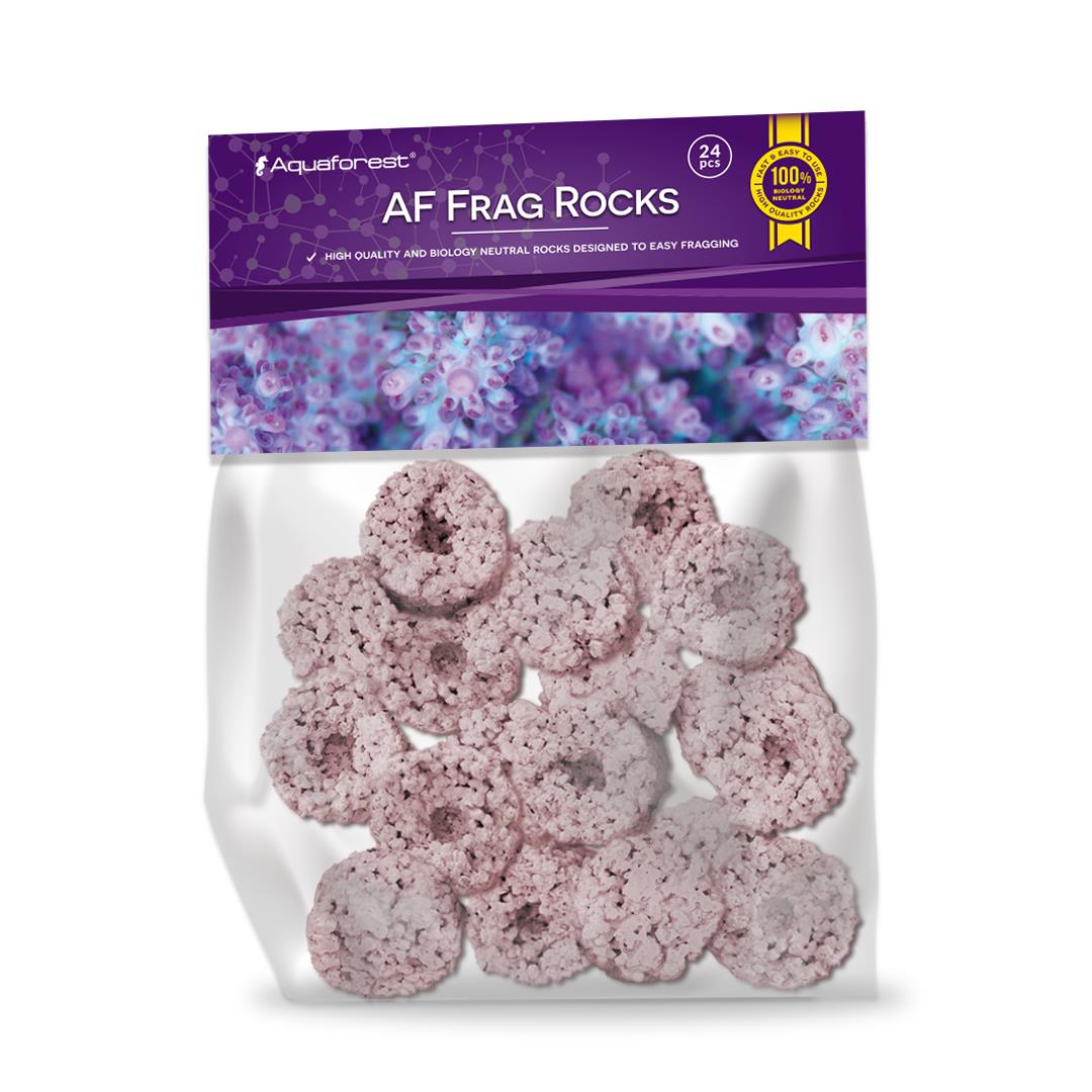 Плашки для посадки коралів Aquaforest Frag Rocks Purple 24шт - пористі, для морського акваріума