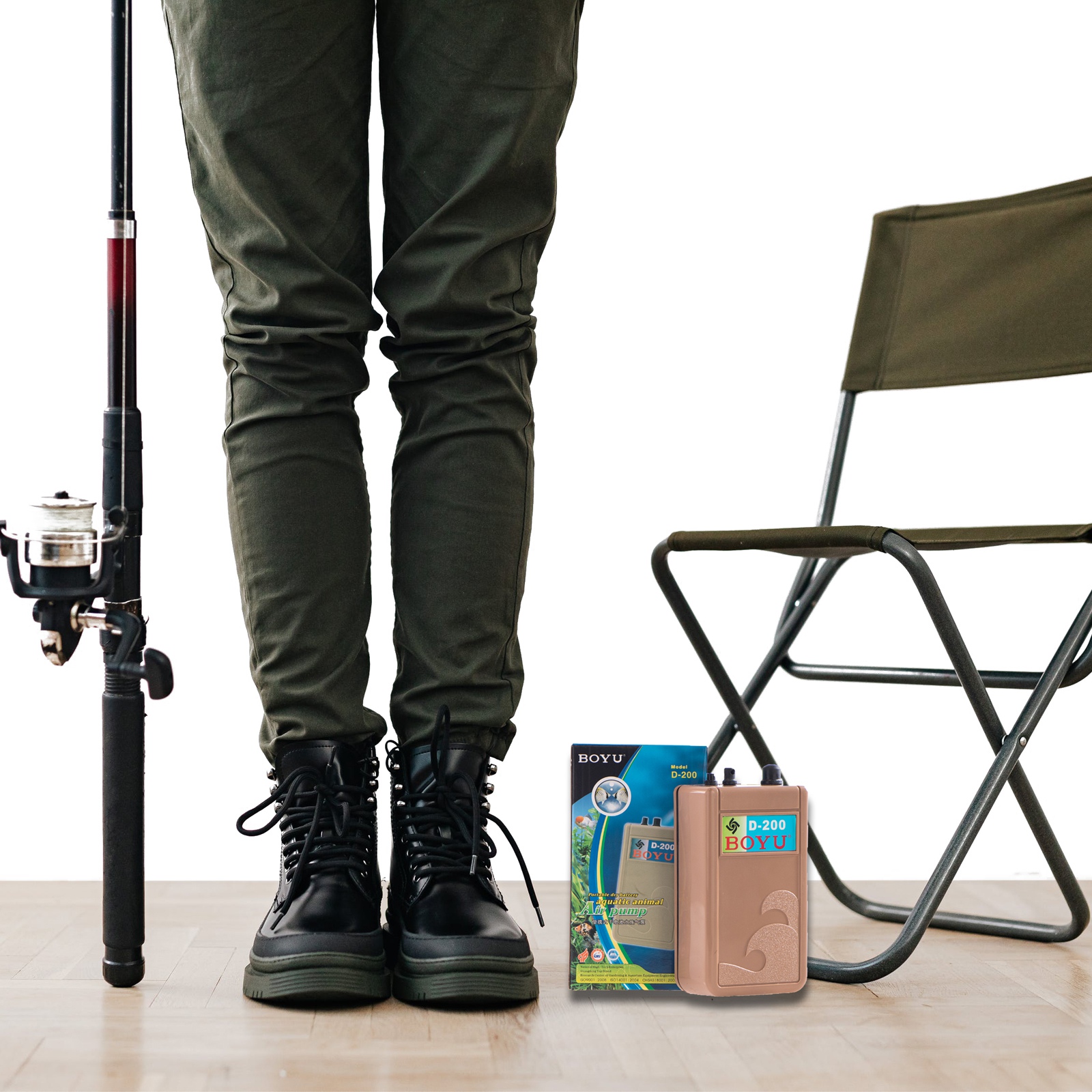 Компресор на батарейках BOYU Portable Air Pump (D-200)