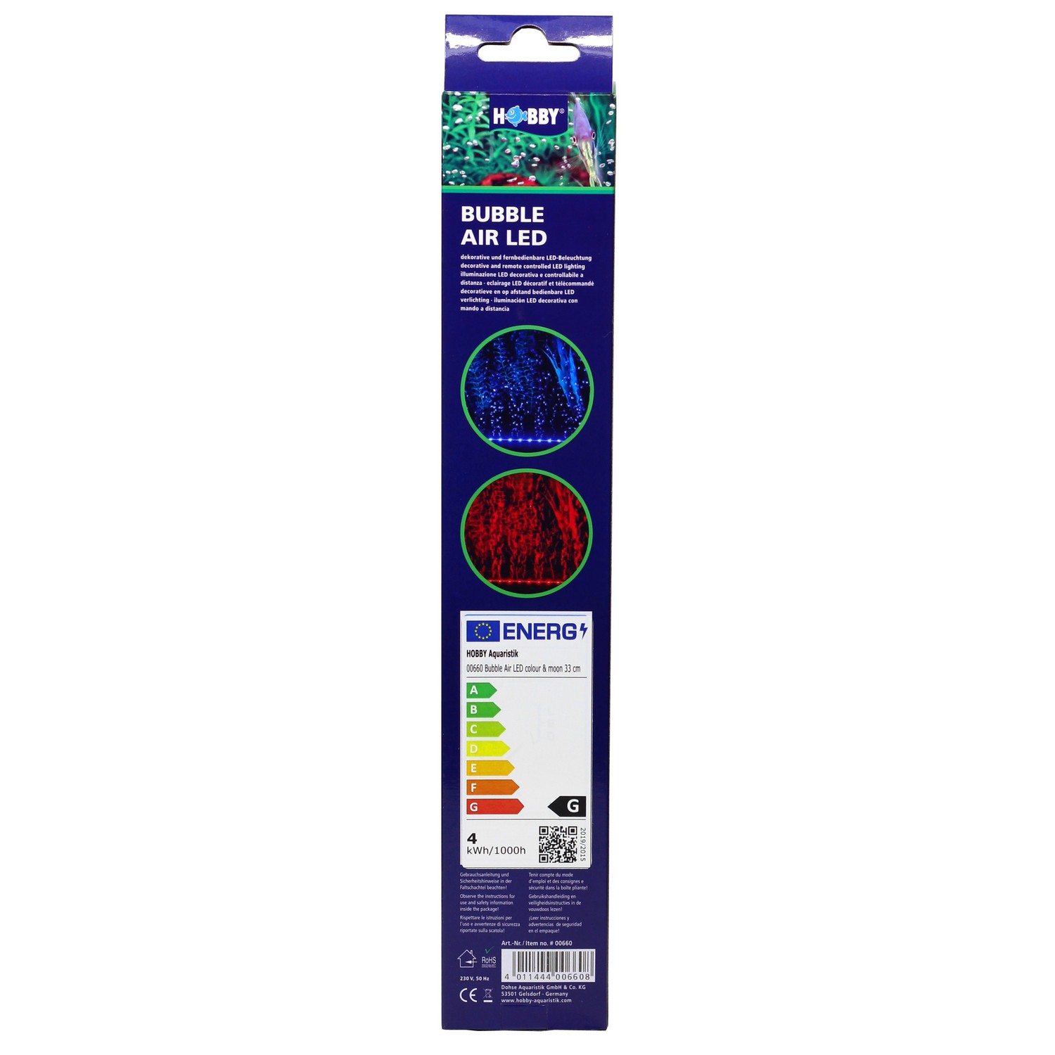 Розпилювач Hobby Bubble Air LED colour & moon 33см (00660)