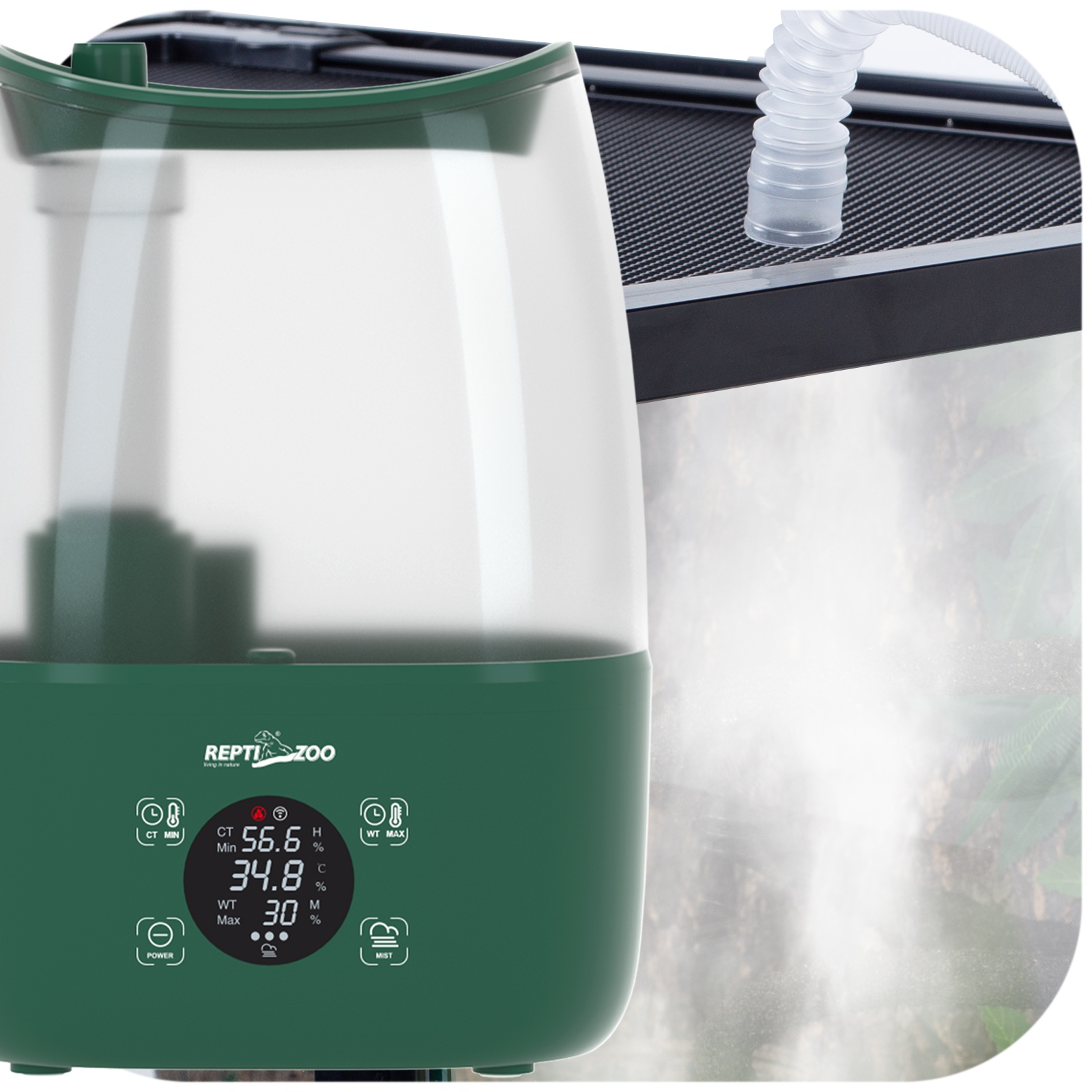 Цифровий генератор туману з гігростатом Repti-Zoo Digital Fogger with Hygrostat (TF07) для тераріуму 