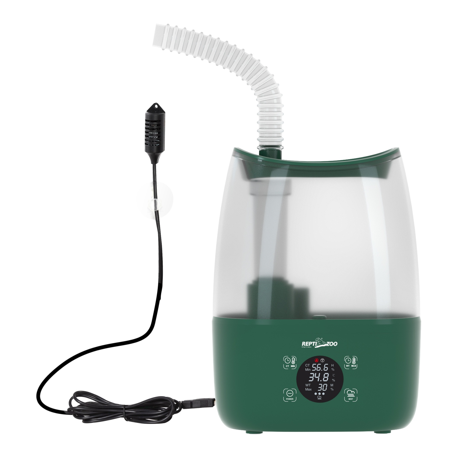 Цифровий генератор туману з гігростатом Repti-Zoo Digital Fogger with Hygrostat (TF07) для тераріуму 