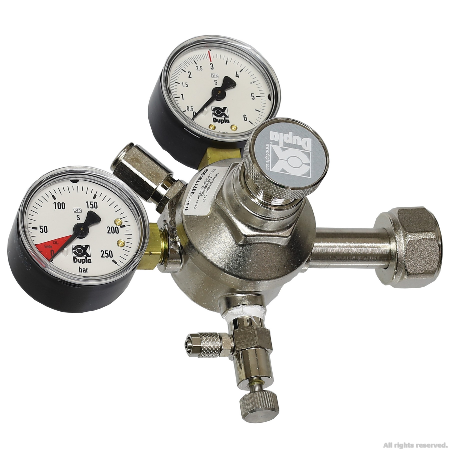 Редуктор CO2 для багаторазових балонів Dupla CO2 Armatur Pro (80204)