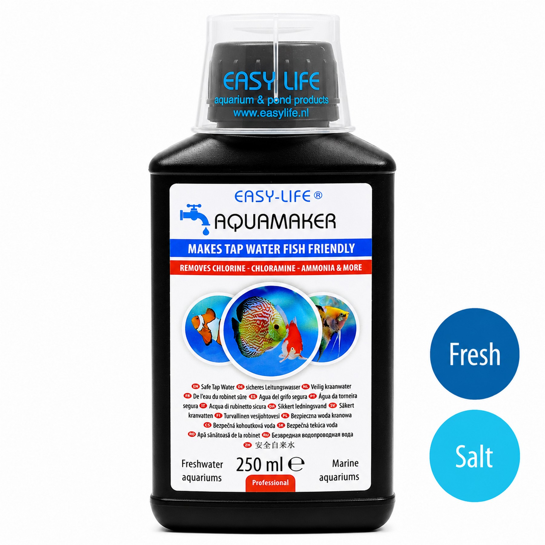 Кондиціонер і детоксикатор води Easy-Life AquaMaker 250мл (AQM0250) для прісноводних, морських акваріумів