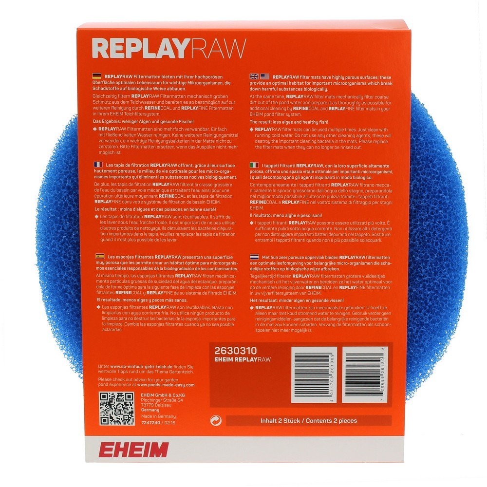 Фільтруюча високопориста губка Eheim REPLAYRAW PRESS7000/10000 (2630310)