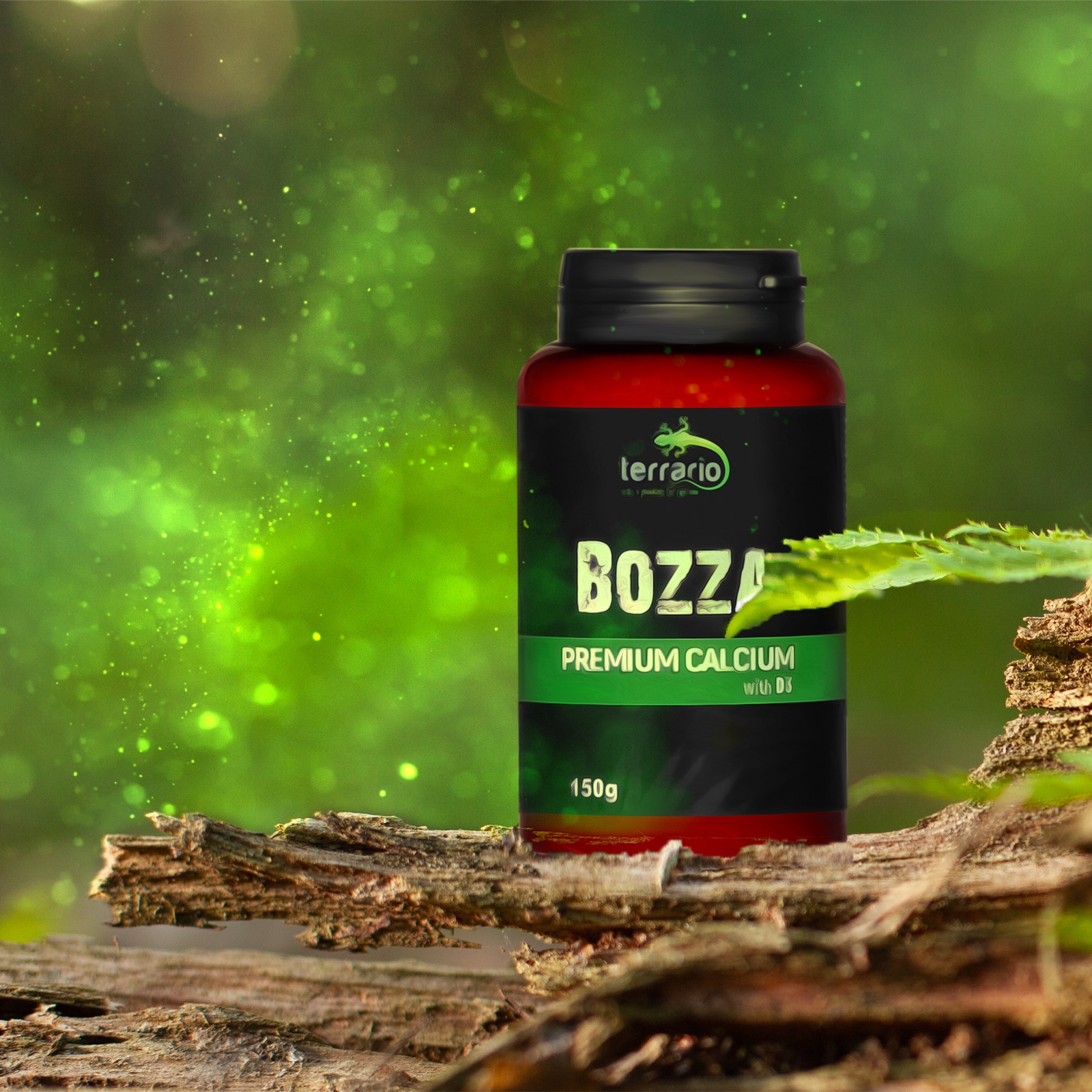 Кальцій з вітаміном D3 для рептилій Terrario Bozza Calcium with D3