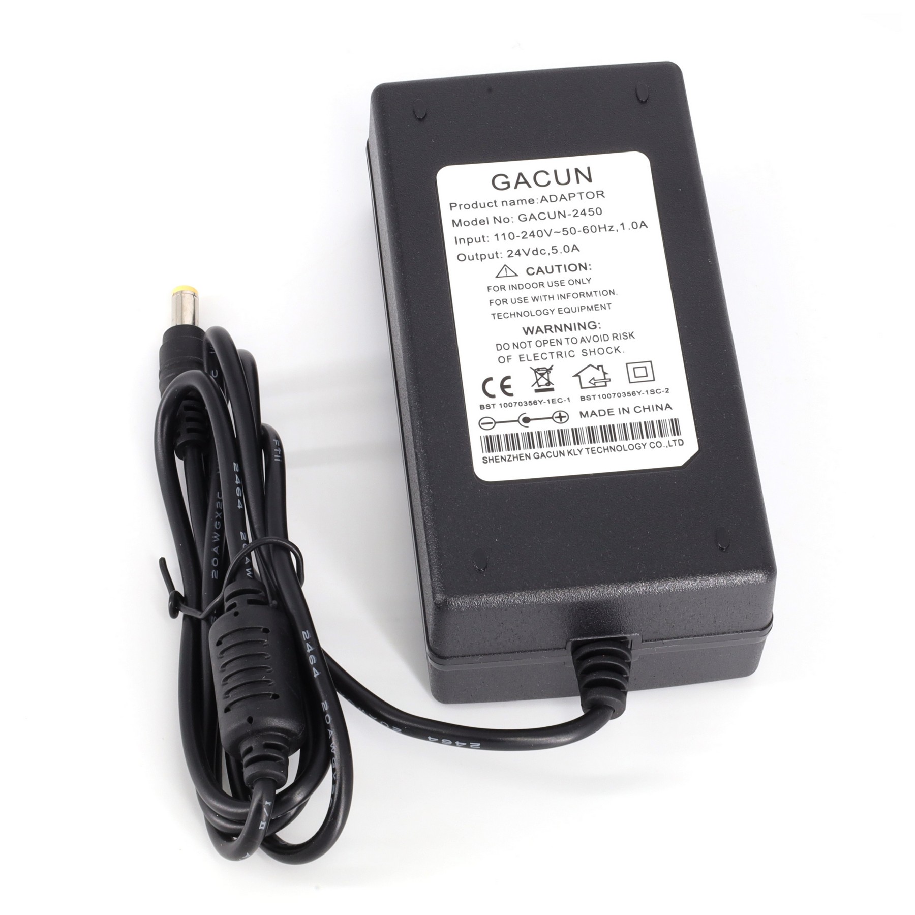 Блок живлення 5.5*2.5mm YTDMEN 24V 5A