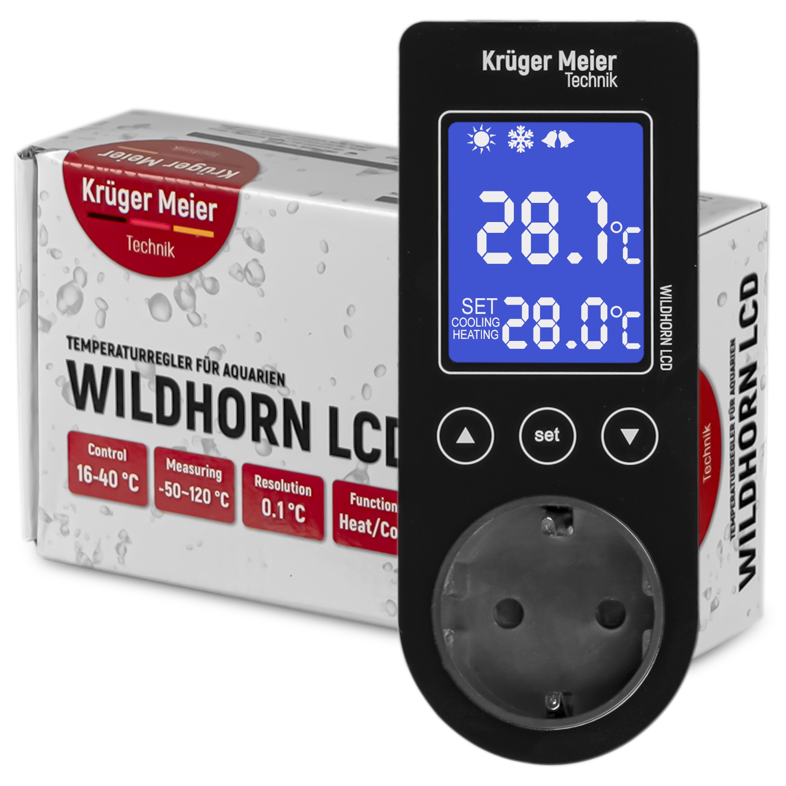 Цифровий термостат Kruger Meier Wildhorn LCD 1100Вт.