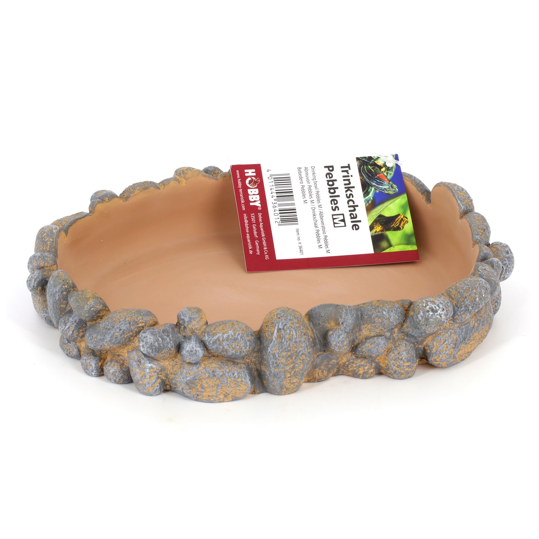 Поїлка для рептилій Hobby Drinking bowl Pebbles M 21x16x3,5см (36401)