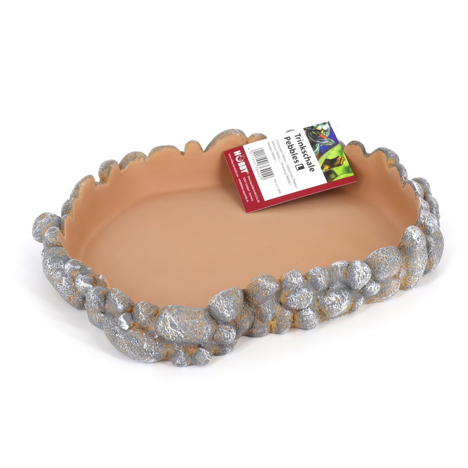 Поїлка для рептилій Hobby Drinking bowl Pebbles L 25x21x4см (36402)