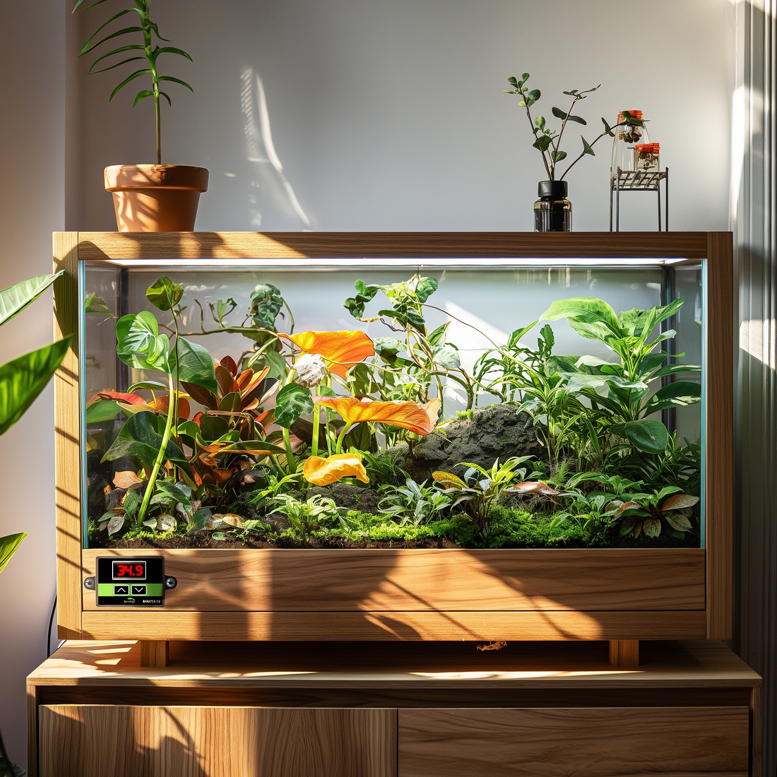 Нагрівальний мат з термостатом Terrario Amantea 2.0 7W 28x15см
