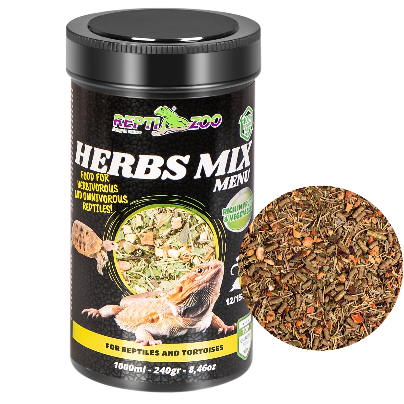 Рослинна суміш для рептилій і черепах Repti-Zoo Herbs Mix Menu 1000мл.