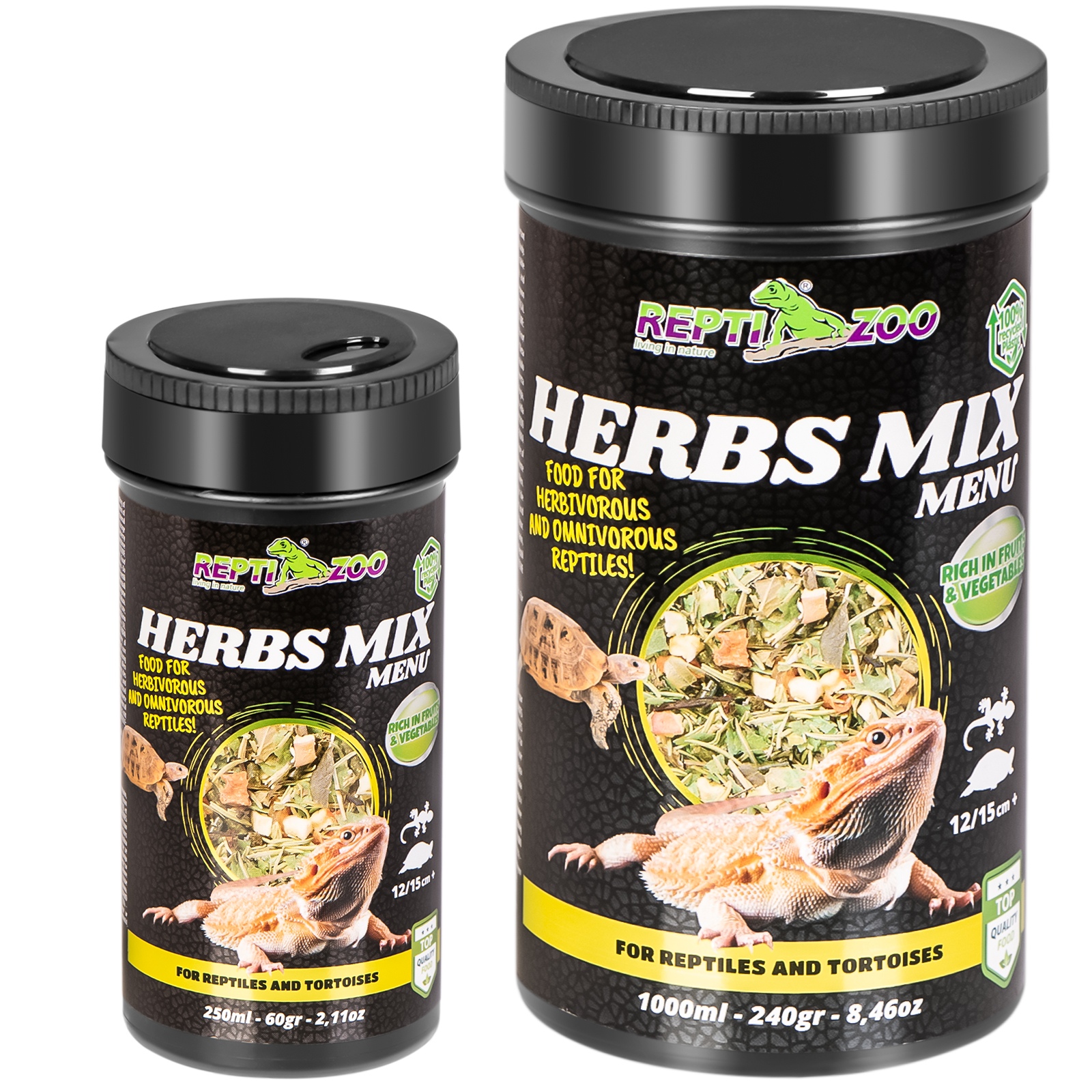 Рослинна суміш для рептилій і черепах Repti-Zoo Herbs Mix Menu 250мл.