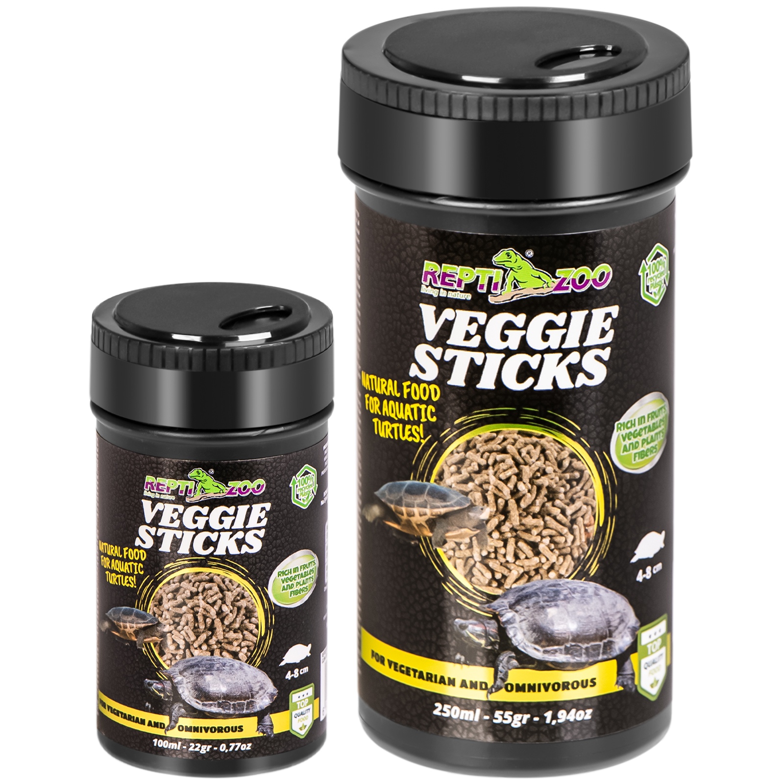 Корм рослинний для черепах з вітамінами Repti-Zoo Veggie Sticks 250мл.