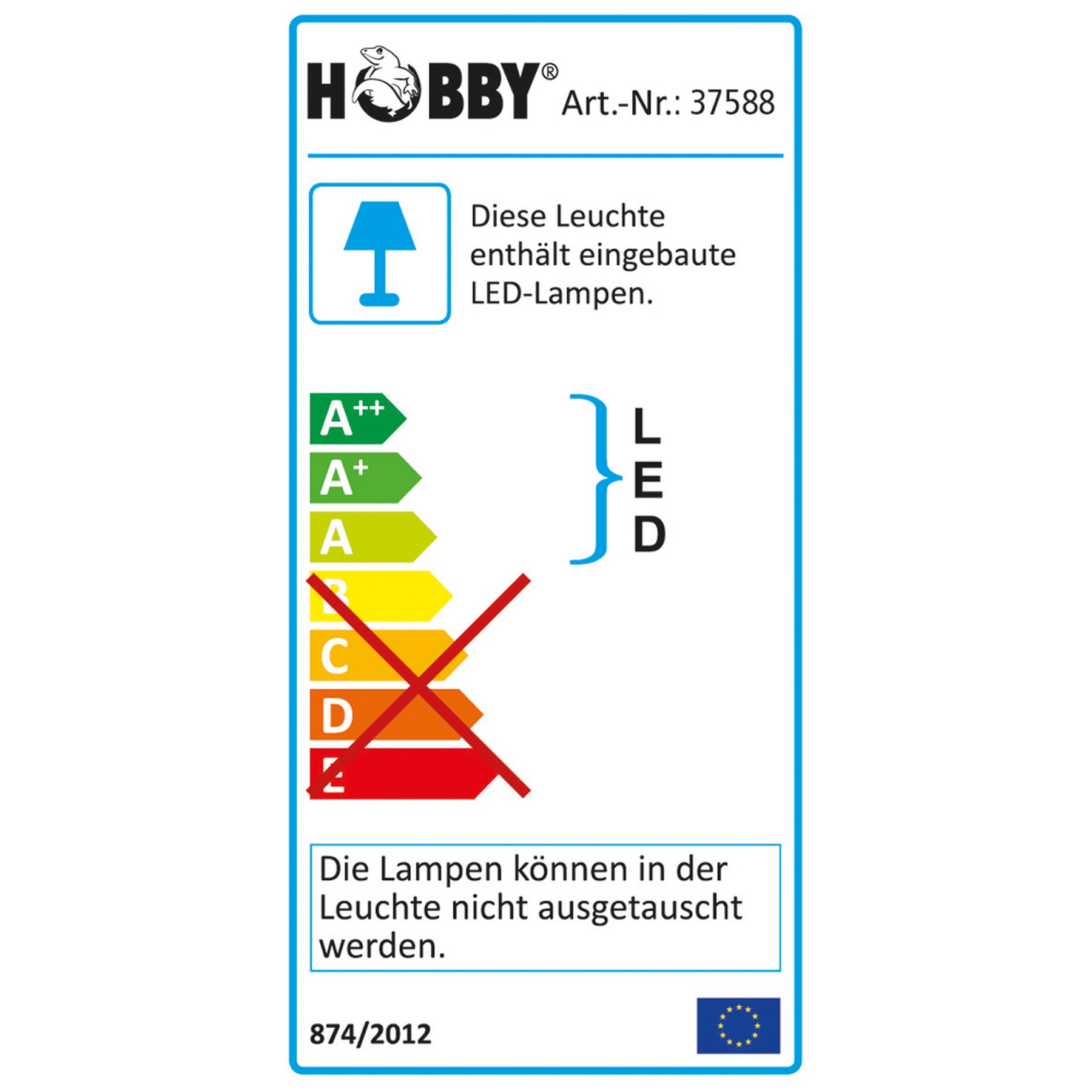 Лампа LED для тераріумів Hobby Power + Heat LED 18 W (37588)