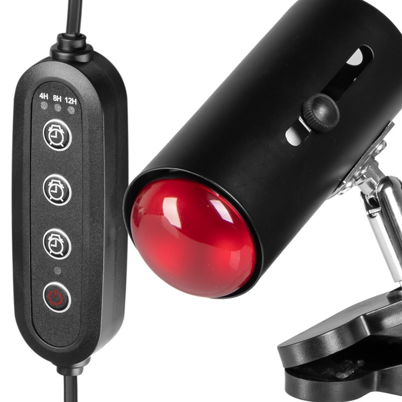 Світильник з затискної ручкою і таймером Terrario ReptiSun Time Control 200W