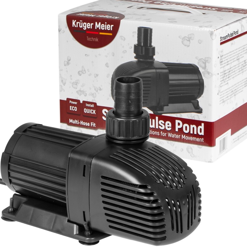 Енергоефективний насос для ставка Kruger Meier StreamPulse Pond 10000 л/год із захистом