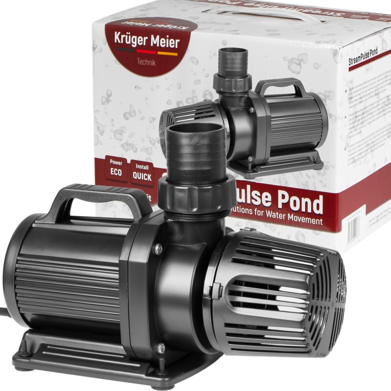 Енергоефективний насос для ставка Kruger Meier StreamPulse Pond 20000 л/год із захистом