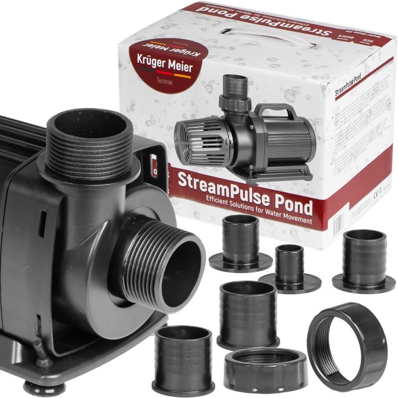 Енергоефективний насос для ставка Kruger Meier StreamPulse Pond 20000 л/год із захистом