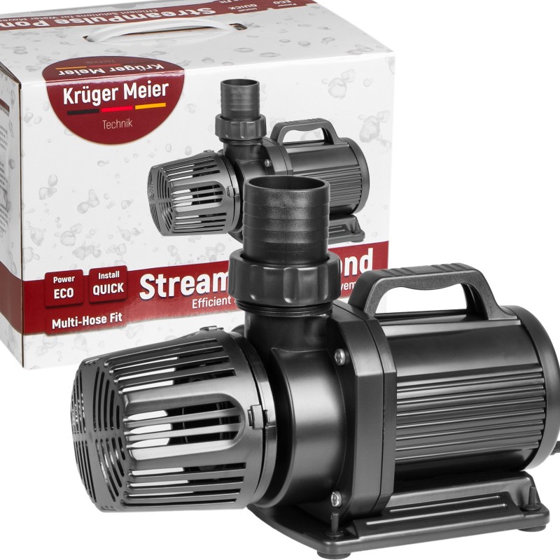 Енергоефективний насос для ставка Kruger Meier StreamPulse Pond 20000 л/год із захистом