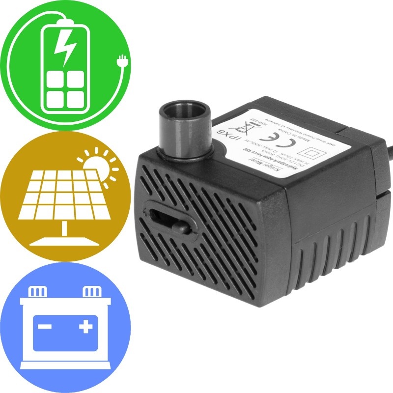 Помпа підйомна Kruger Meier HydroSpark 450 — міні насос 12V, 300 л/год