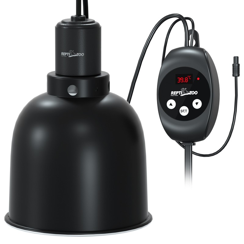 Світильник з глибоким рефлектором і термостатом Repti-Zoo RL04DTC 100W, з функцією dimming для тераріуму