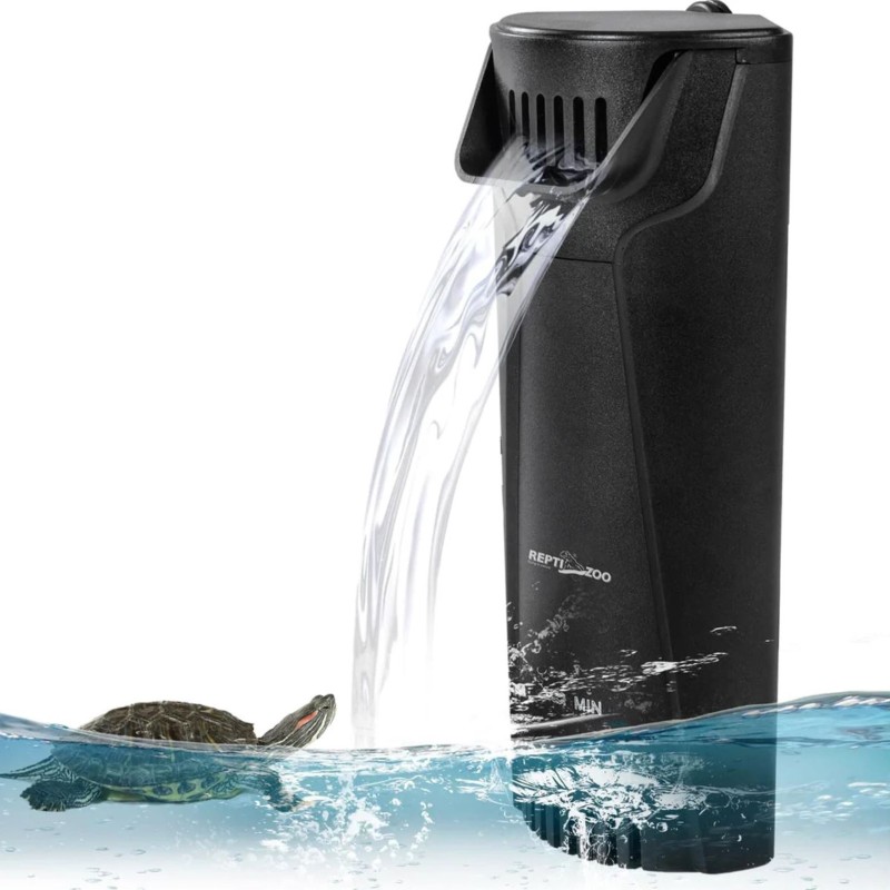Внутрішній фільтр Repti-Zoo Aquatic Corner Filter (GLB07) для тераріумів із черепахами, рибами та амфібіями (200 л/год, до 38 літрів)