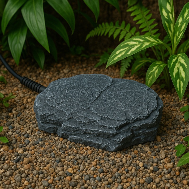 Нагрівальний камінь з регулятором температури Repti-Zoo Dimmer Heat Rock 8W 18×14×3 см (AHR0608P) для тераріумів