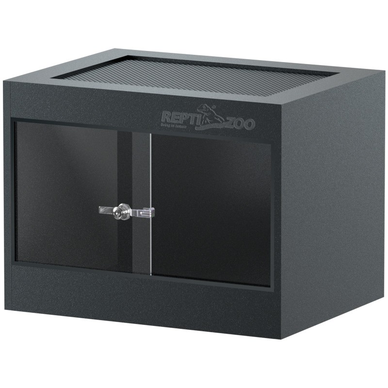 Тераріум з ПВХ Repti-Zoo Terrarium PVC 60x45x45 см (CN604545PN) скляними дверцятами для рептилій і амфібій
