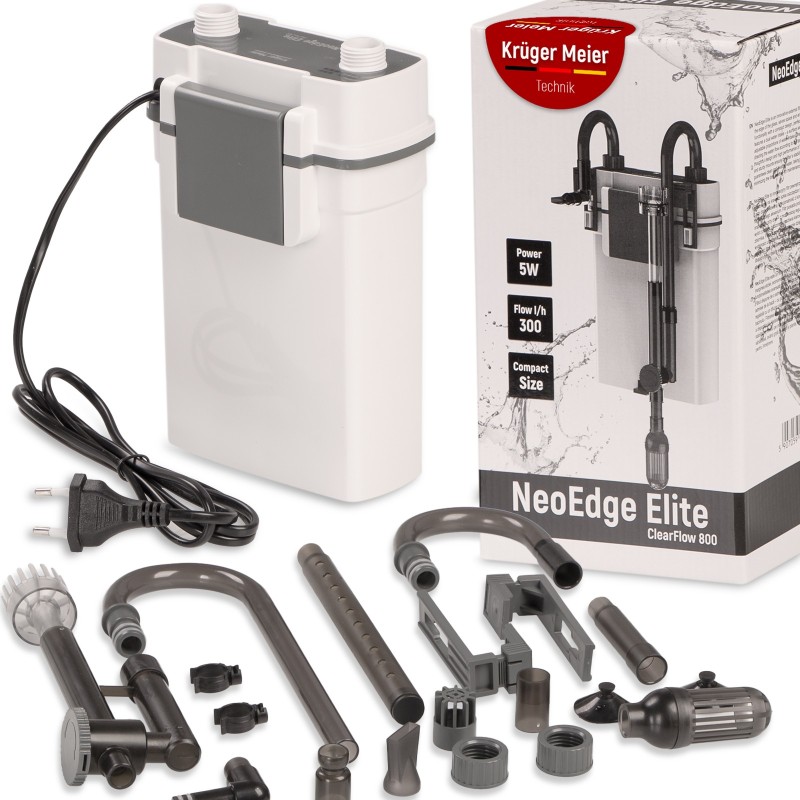 Зовнішній фільтр Kruger Meier NeoEdge Elite 800 зі скіммером для акваріумів 40–80 л