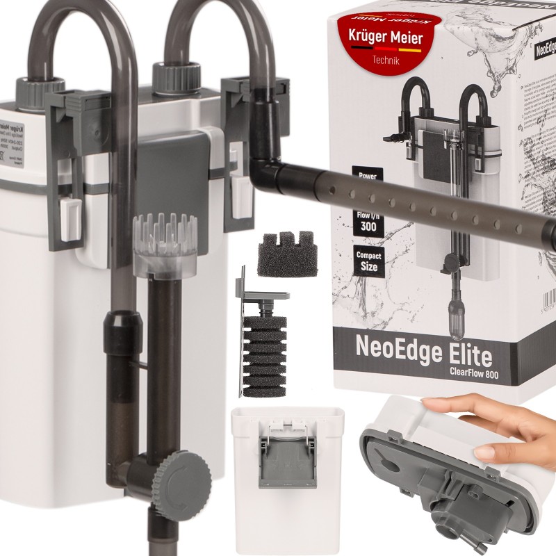 Зовнішній фільтр Kruger Meier NeoEdge Elite 800 зі скіммером для акваріумів 40–80 л