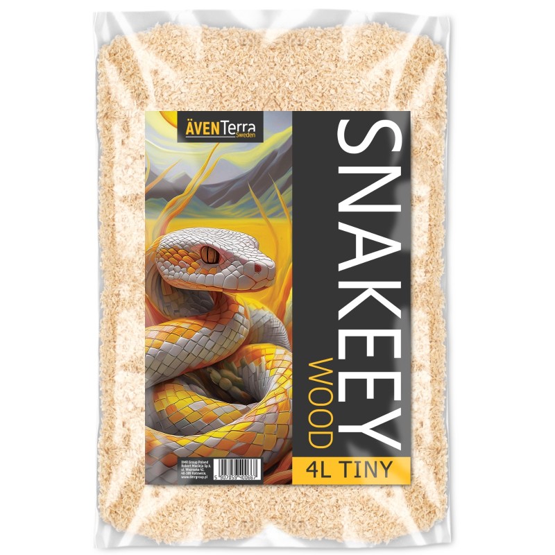 Натуральна деревна підстилка Aventerra Sweden SNAKEEY Wood Tiny 4 л для гризунів і змій