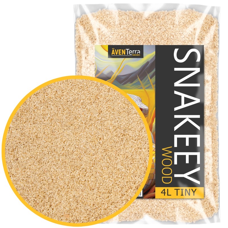 Натуральна деревна підстилка Aventerra Sweden SNAKEEY Wood Tiny 4 л для гризунів і змій