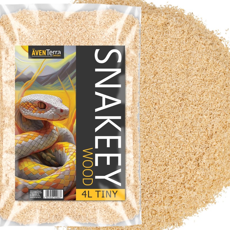 Натуральна деревна підстилка Aventerra Sweden SNAKEEY Wood Tiny 4 л для гризунів і змій
