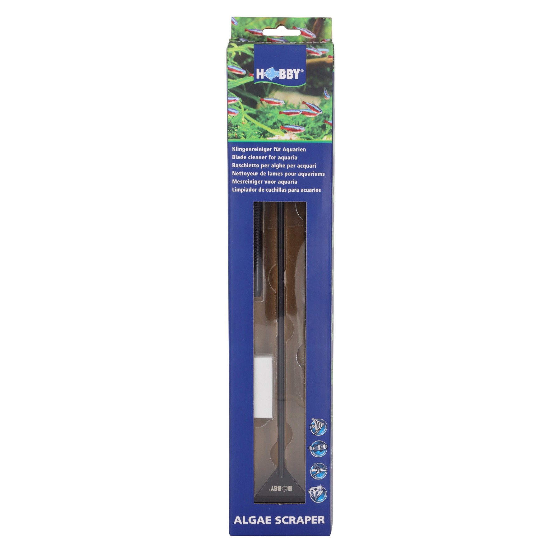 Скребок для очищення скла акваріума Hobby Algae Scaper 47-65см (61497)