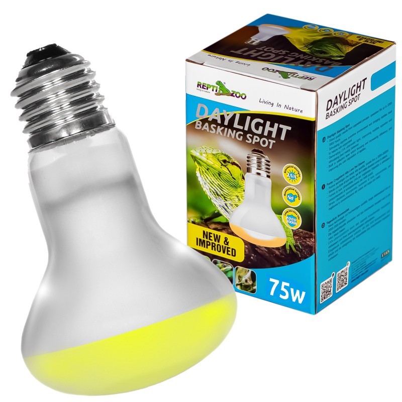 Лампа точкового нагріву Repti-Zoo Daylight Basking Spot 75W (BSL75) з UVA для рептилій