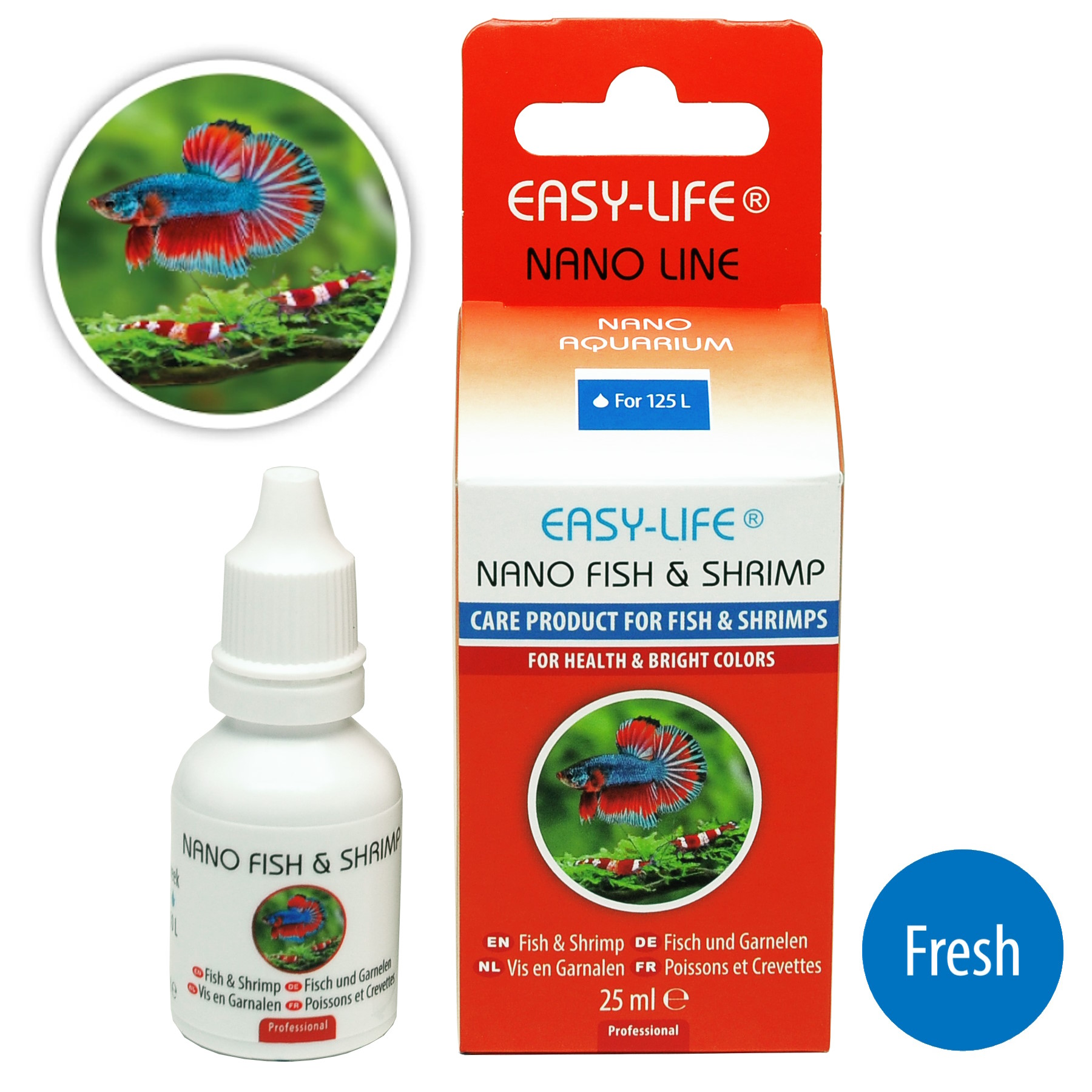 Догляд за рибами та креветками Easy-Life Nano Fish & Shrimp 25мл (NAS0025) для нано-акваріумів