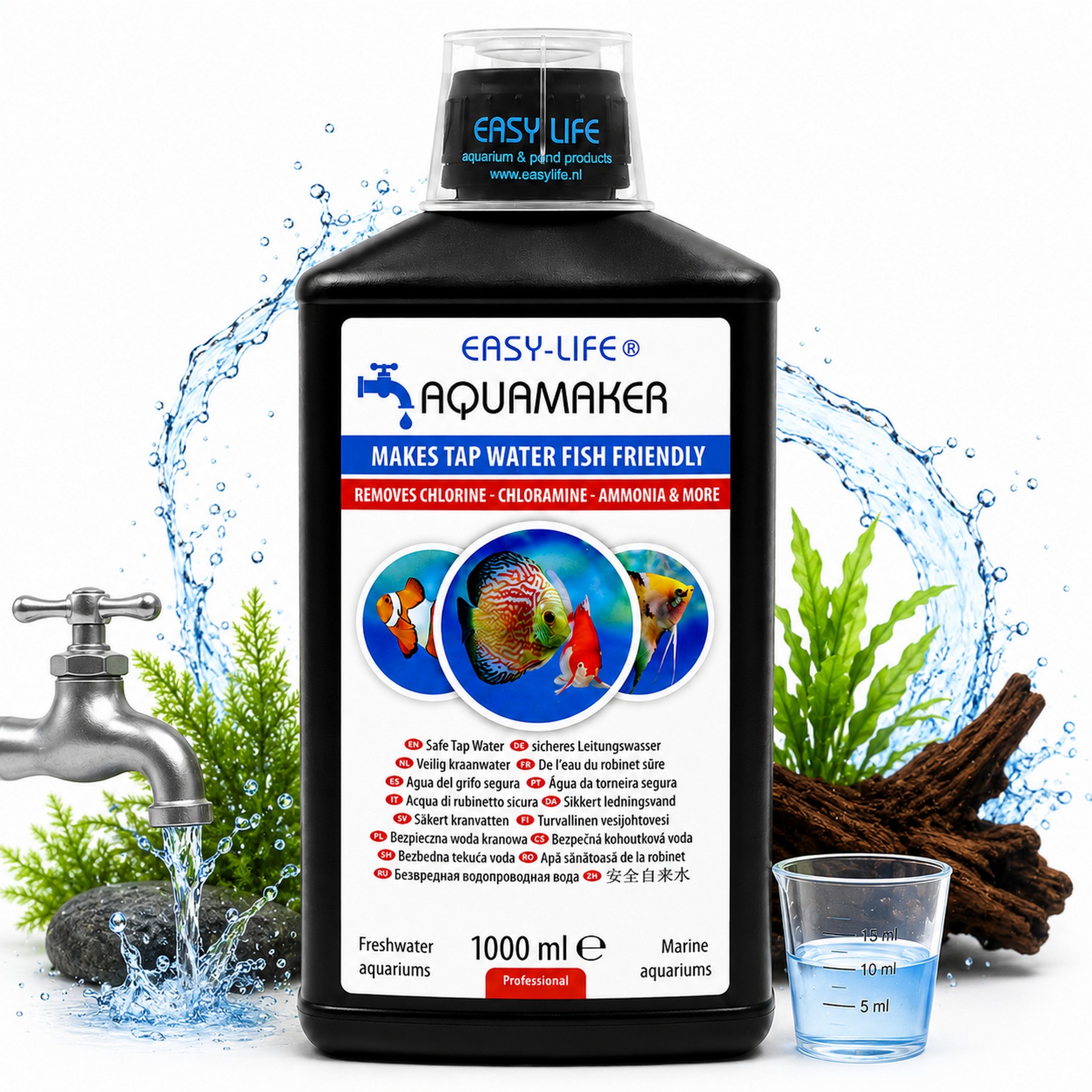 Кондиціонер і детоксикатор води Easy-Life AquaMaker 1000мл (AQM1000)