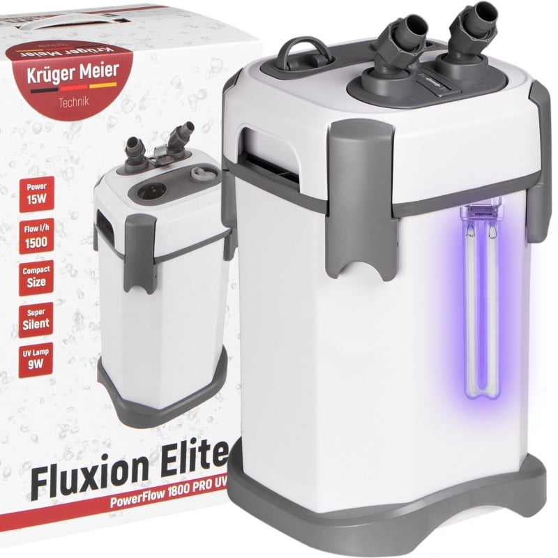 Зовнішній фільтр Kruger Meier Fluxion Elite 1800 UVC PRO для акваріумів 120-350 літрів