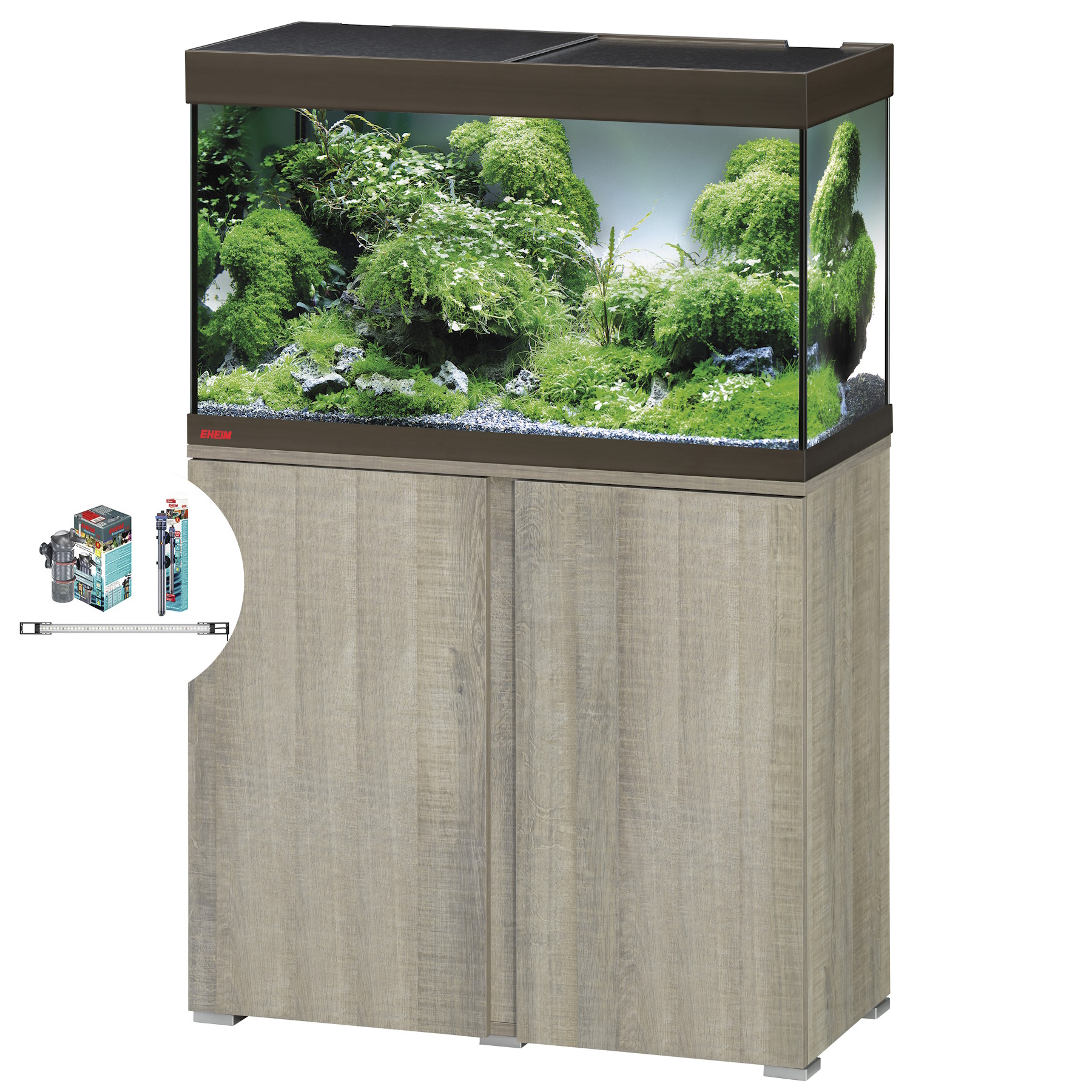 Акваріумний комплект Eheim vivaline LED 126 1x10.6W (LED) bronze з тумбою (0613002)
