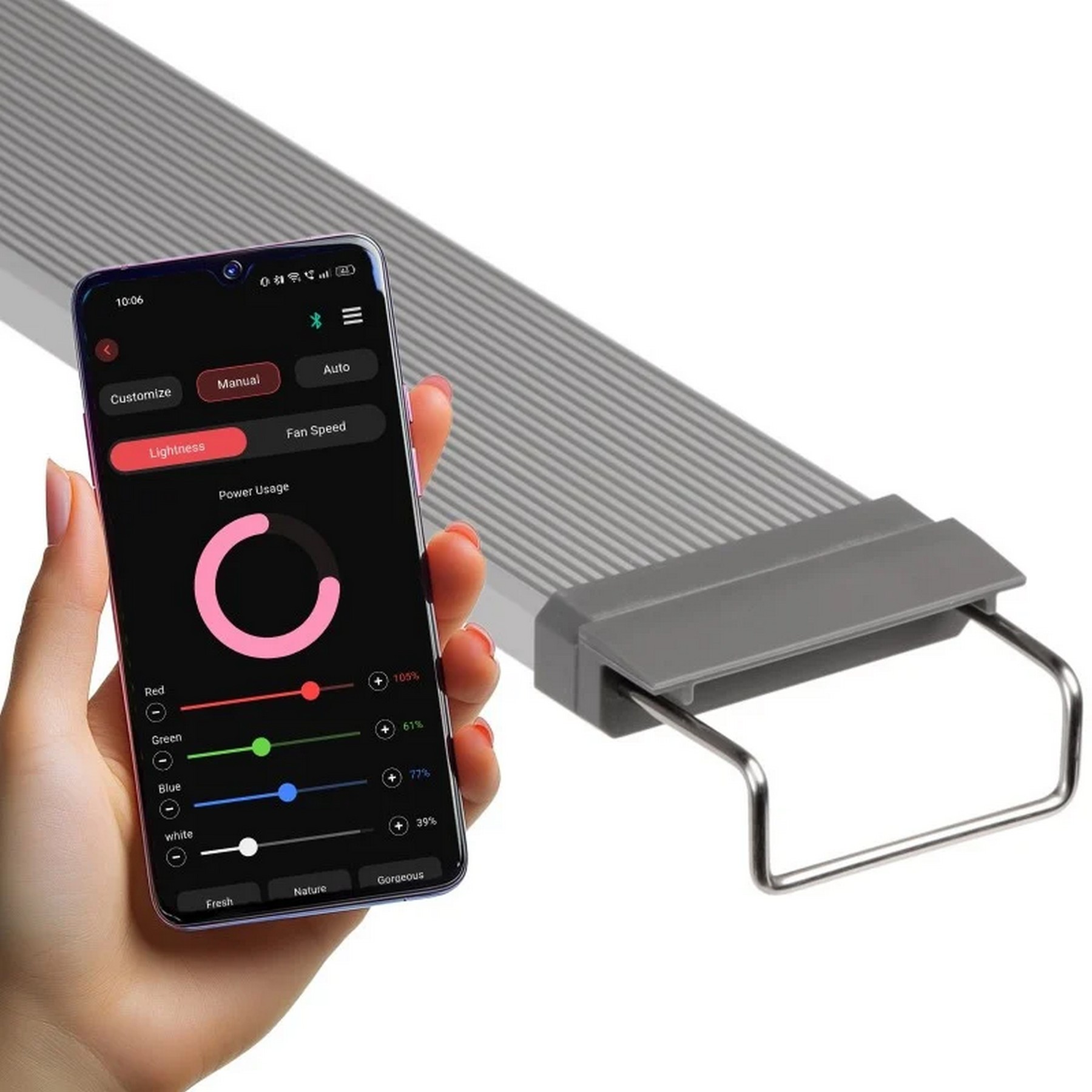 Світильник Chihiros W Series W120 WRGB LED 68 Вт, 5720 лм, IP67 для акваріума 112-132 см, Bluetooth