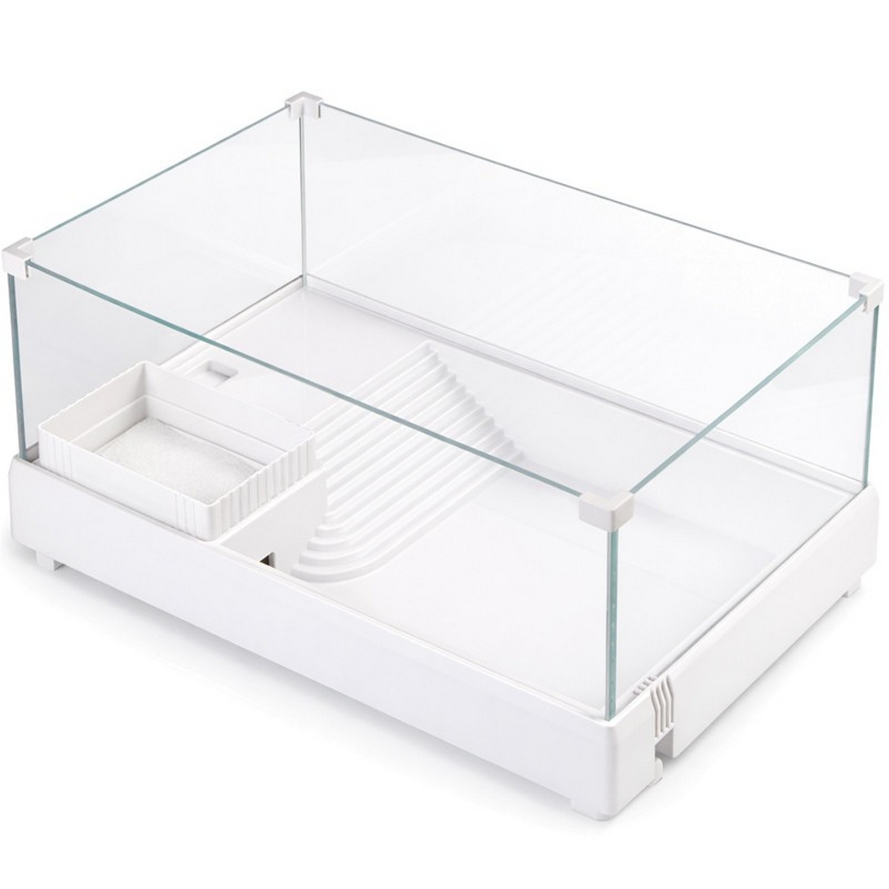 Тераріум-акваріум для черепахи Kruger Meier Turtle Shell Garden 49x31x19.5 см з островом і гідропонним контейнером