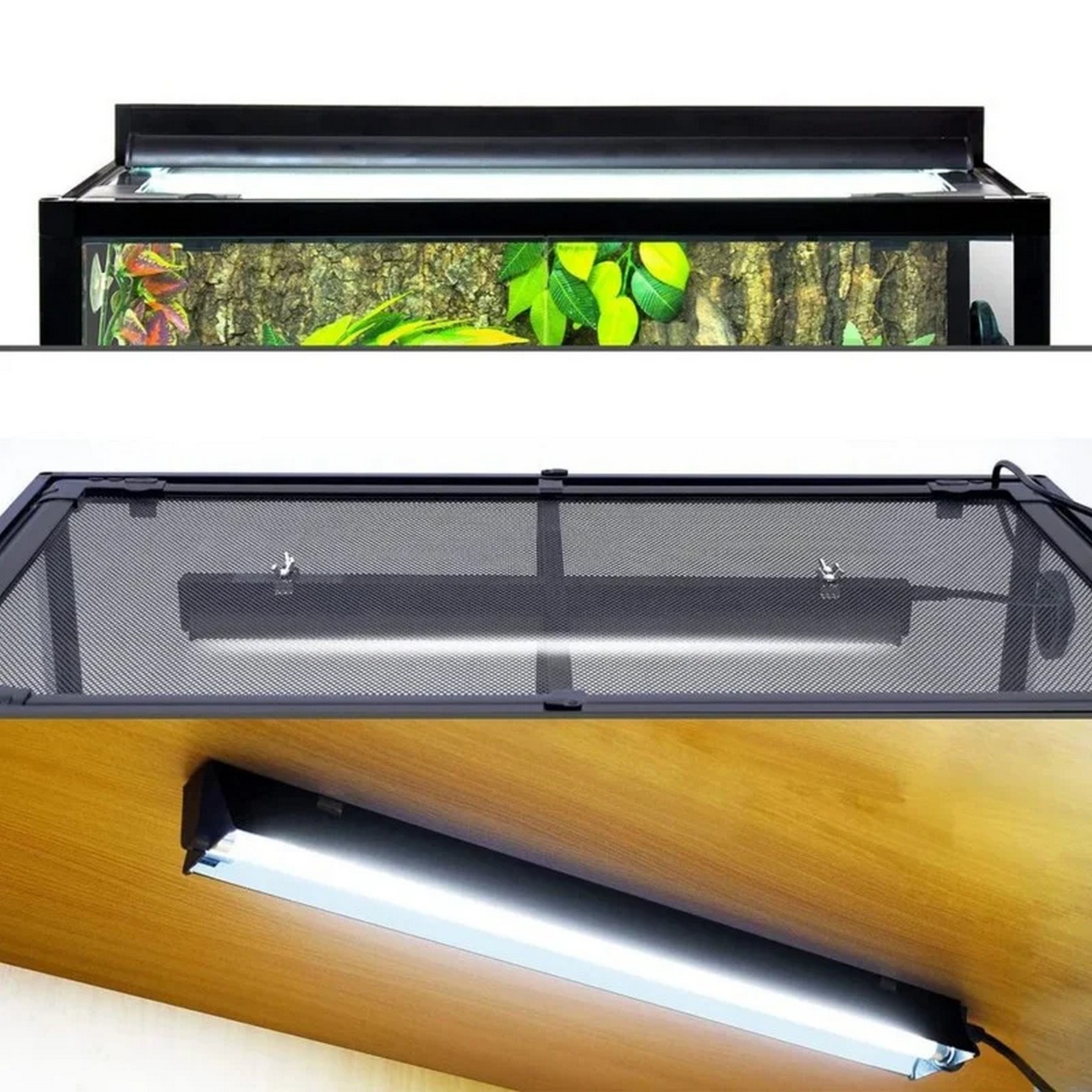 Світильник з лампою T5 Repti-Zoo Lighting Combo Smart KIT 10.0 UVB 8W 31.5 см (ZAT2808ST) для рептилій