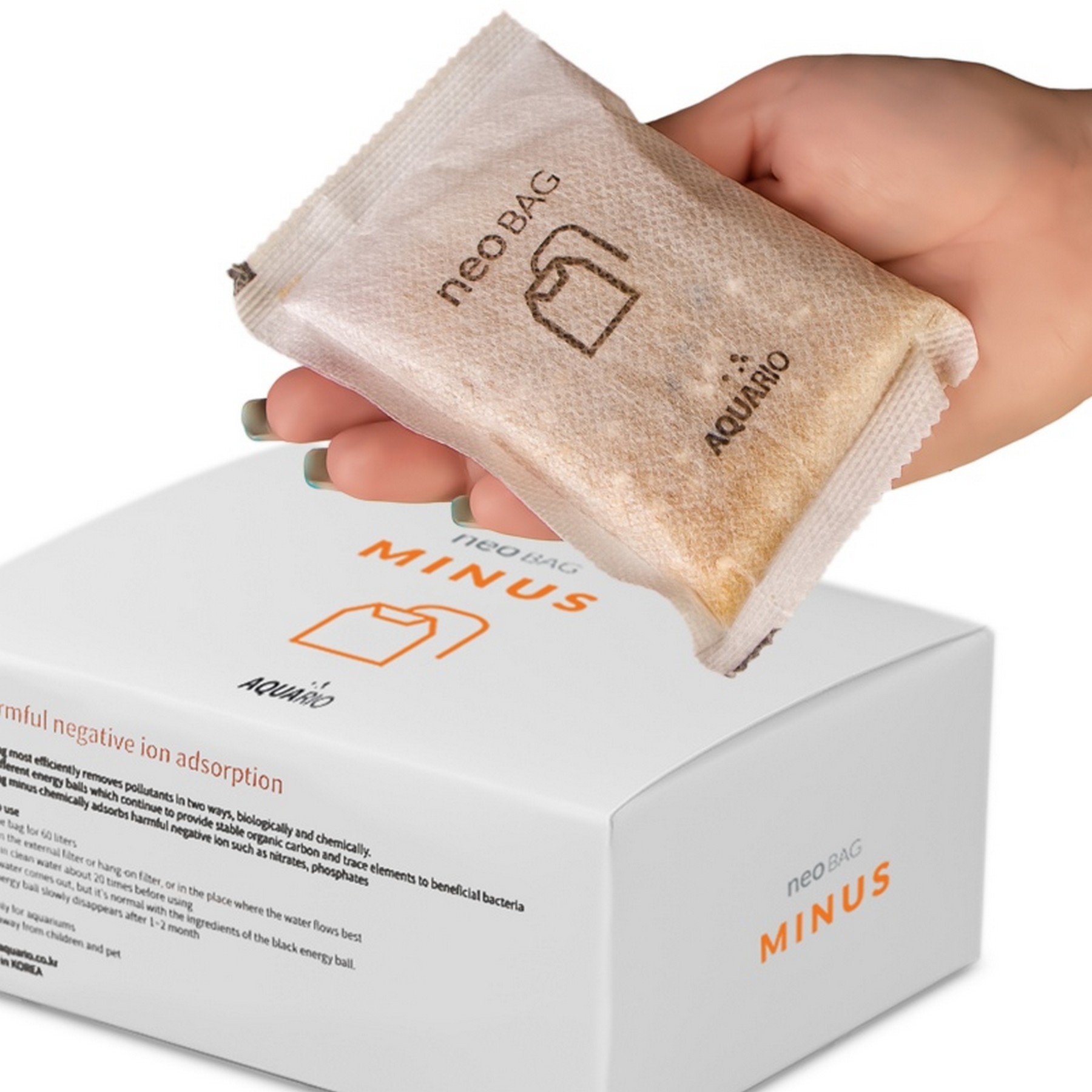 Наповнювач для зниження NO2, NO3 і PO4 в акваріумі Aquario Neo Bag Minus 8 пакетів
